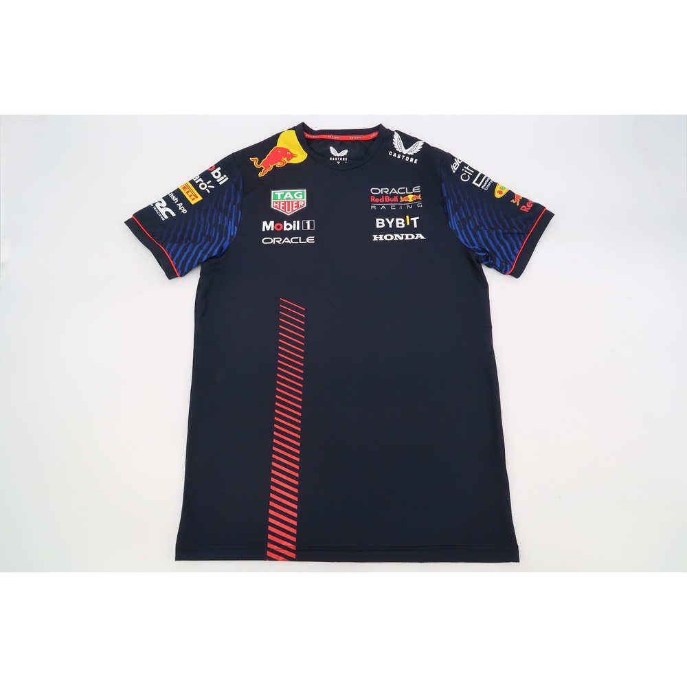 Red‎ Bull Racing Shirt Mens Small Oracle Formula One Team Castore Mobil 1 Honda